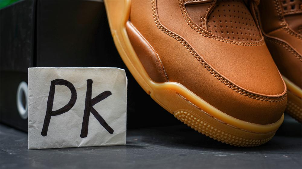 PK GOD Jordan 4 Retro Ginger Wheat RETAIL MATERIALS READY TO SHIP